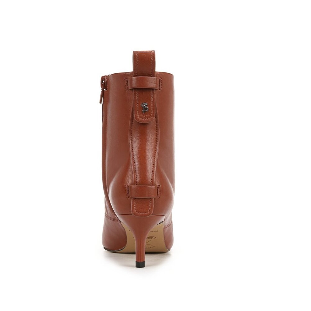 Franco Sarto Womens Brown Leather Booties - Picture 3 of 12
